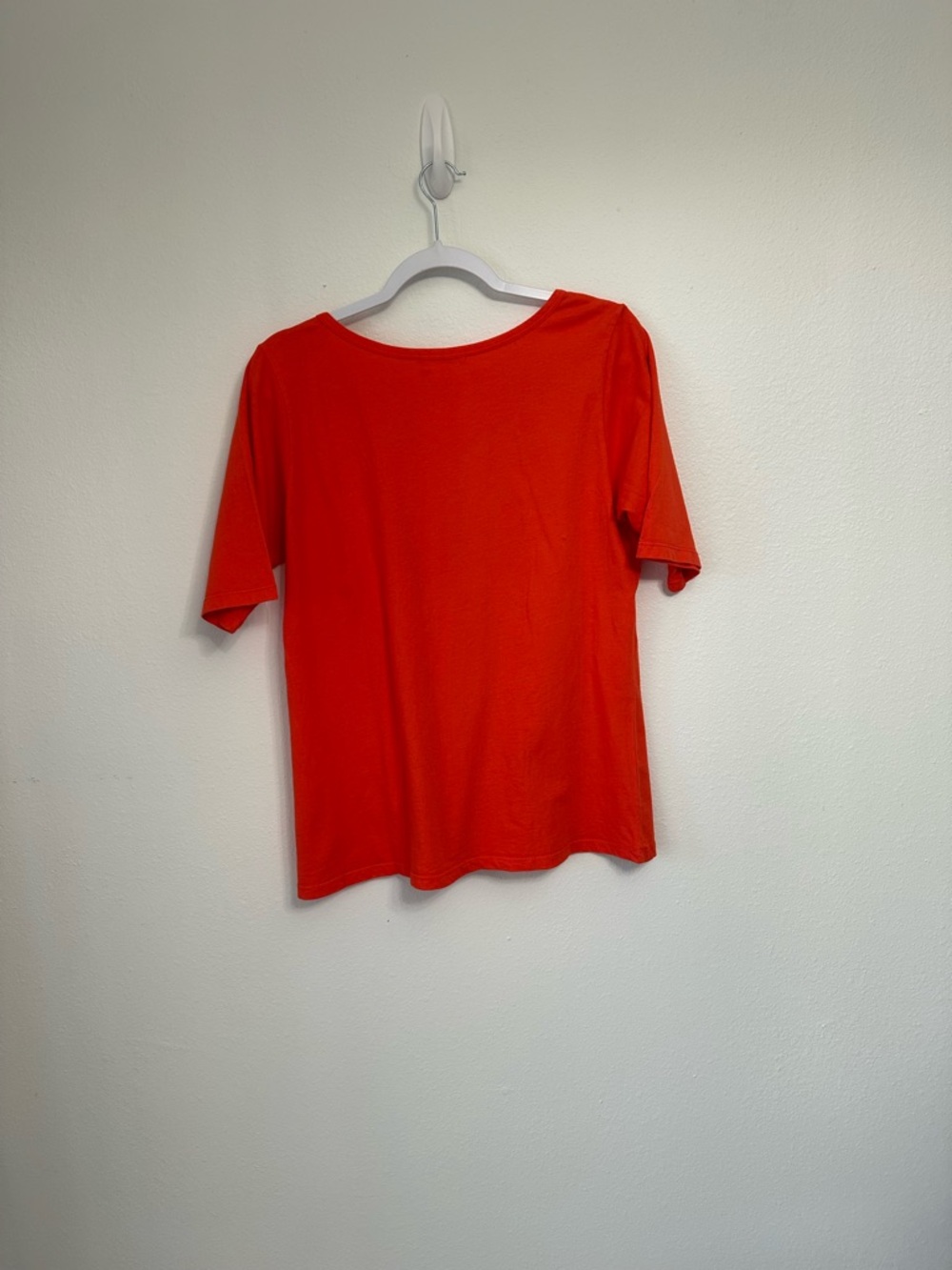 Fresh Produce Size L Orange Short Sleeve Scoop Neck 100% Cotton T-shirt - Picture 4 of 6